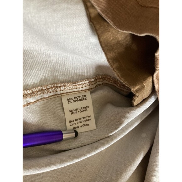 Blu Pepper Mini Skirt L Brown White Polka Dot High Waisted Belted Ruffle Waist - Picture 8 of 8